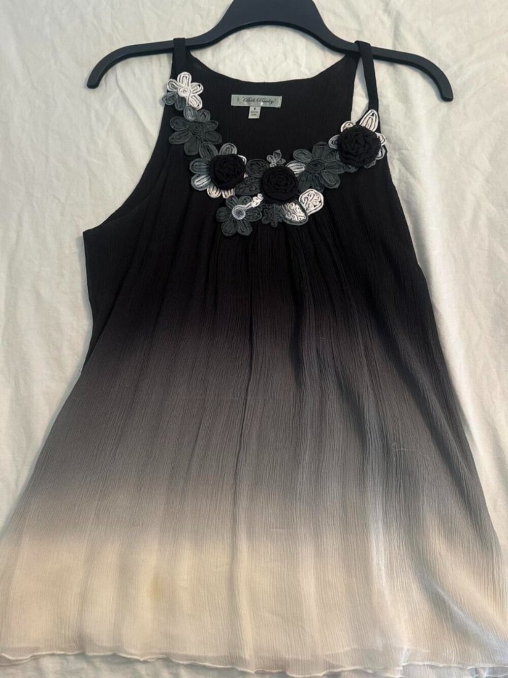 Vintage Y2K Black Embellished Tank Top